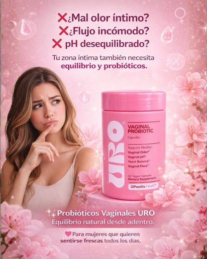 URO Probioticos Vaginales 60 Capsulas