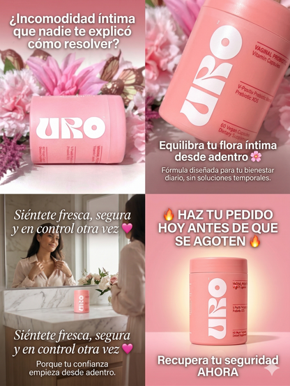 URO Probioticos Vaginales 60 Capsulas
